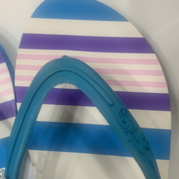 Coach Flip Flops Royal Blue Sandals Shoes size 9 NWT - Picture 11 of 14